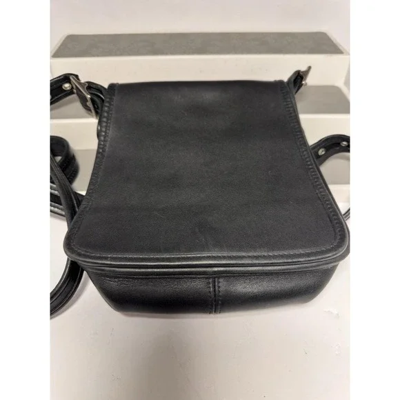 VTG Coach Bag Legacy Medium Studio Flap 9145 Black Leather Crossbody Purse Y2K - Picture 16 of 16